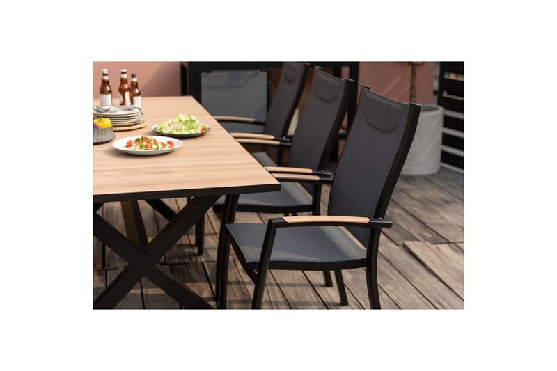 Utomhusmöbelgrupp Lifestyle Garden Panama 200 cm 6 stapelbarfotölj - 6 stapelbarfotölj - Utemöbler & utemiljö - Utegrupp - Matgrupp utomhus