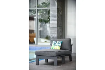 Utomhusmöbelgrupp Lifestyle Garden PALAU Sidostol + ottoman + sidobord 60 cm - Utemöbler & utemiljö - Utegrupp - Cafegrupp & cafeset