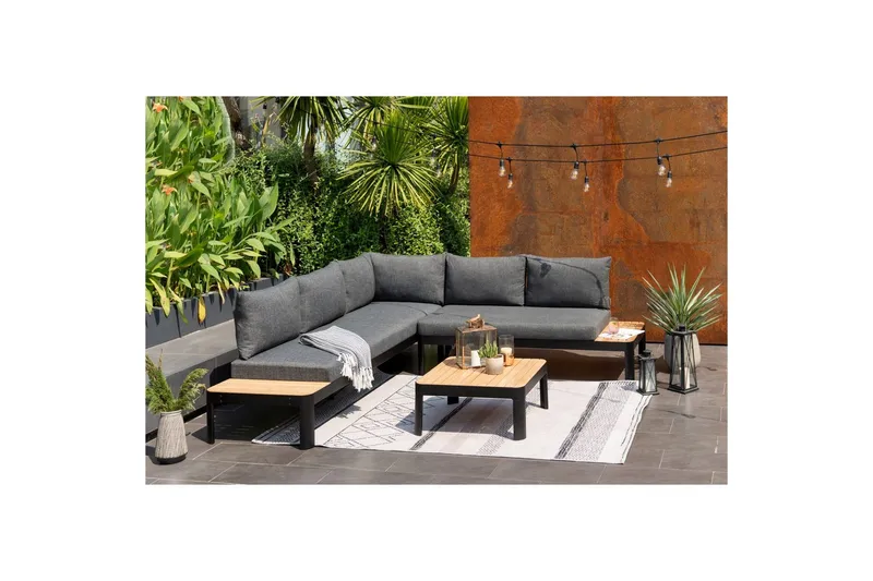 Utomhusmöbelgrupp Lifestyle Garden Portals 2-sits & 3-sits modulsoffa & soffbord