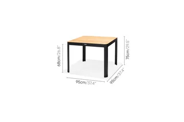 Utomhusmöbelgrupp Lifestyle Garden Portals 95 cm 4 carverstolar - 4 carverstolar - Utemöbler & utemiljö - Utegrupp - Matgrupp utomhus