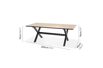 Utomhusmöbelgrupp Lifestyle Garden Panama 200 cm 8 pos. fotölj - 8 pos. fotölj - Utemöbler & utemiljö - Utegrupp - Matgrupp utomhus