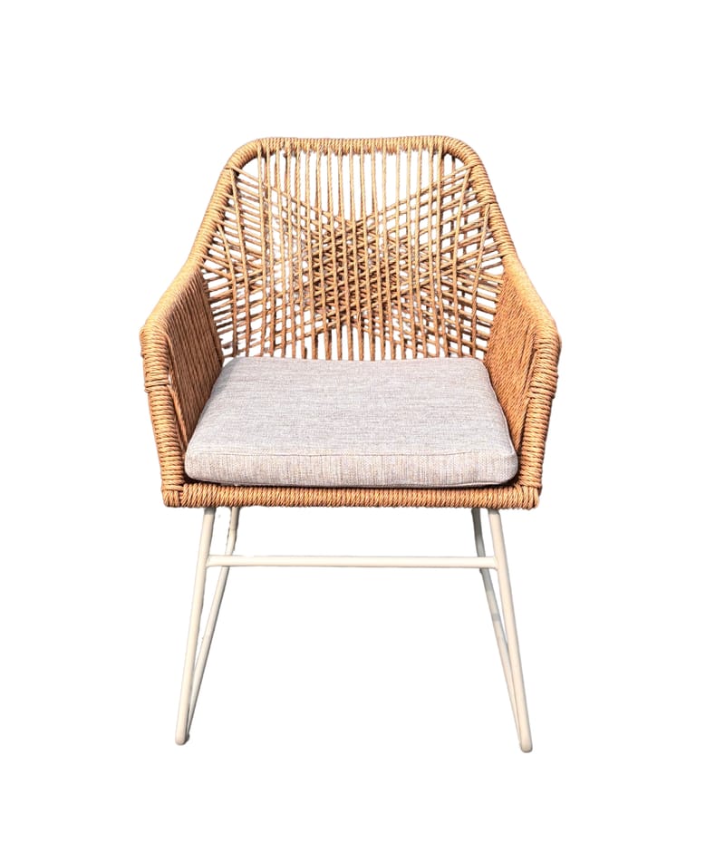 Utomhusmöbelgrupp Palermo bistroset med Seville karmstolar - grå/beige/sand - Utemöbler & utemiljö - Utegrupp - Cafegrupp & cafeset