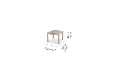 Utomhusset Urbanite sidobord 50 + 2 carverstolar - ljusgrå - Utemöbler & utemiljö - Utegrupp - Cafegrupp & cafeset