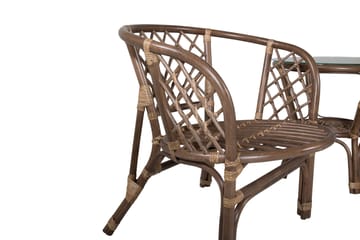 Wera Balkonggrupp 2-sits - Brun/Vit - Utemöbler & utemiljö - Utegrupp - Cafegrupp & cafeset