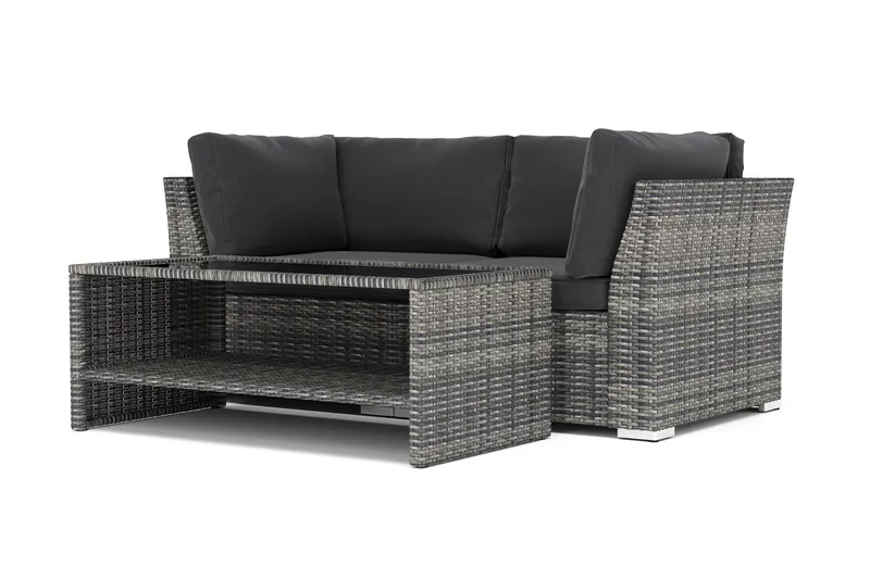 Wisconsin utomhus rak 2-sits soffa - Grå - Utemöbler & utemiljö - Utegrupp - Soffgrupp utomhus