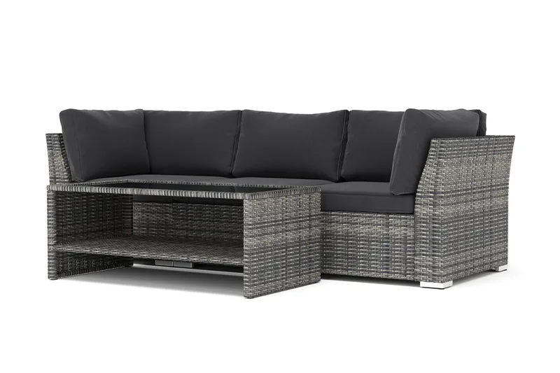 Wisconsin utomhus rak 3-sits soffa - Grå - Utemöbler & utemiljö - Utegrupp - Soffgrupp utomhus