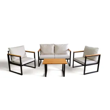 Zevric 4-sits Soffgrupp Utomhus - Beige - Utemöbler & utemiljö - Utegrupp - Soffgrupp utomhus