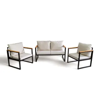 Zevric 4-sits Soffgrupp Utomhus - Beige - Utemöbler & utemiljö - Utegrupp - Soffgrupp utomhus