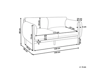 2-sitssoffa Esperia - Utemöbler & utemiljö - Utesoffa - Trädgårdssoffa