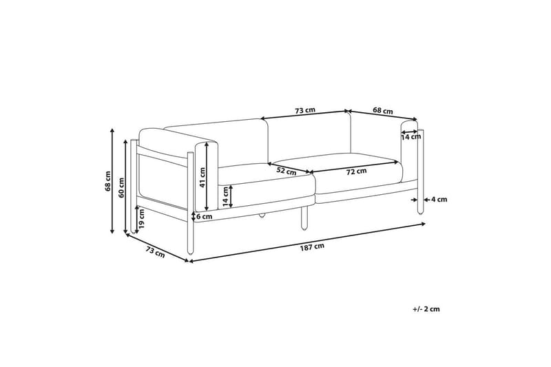 2-sitssoffa Ferretti - Utemöbler & utemiljö - Utesoffa - Trädgårdssoffa