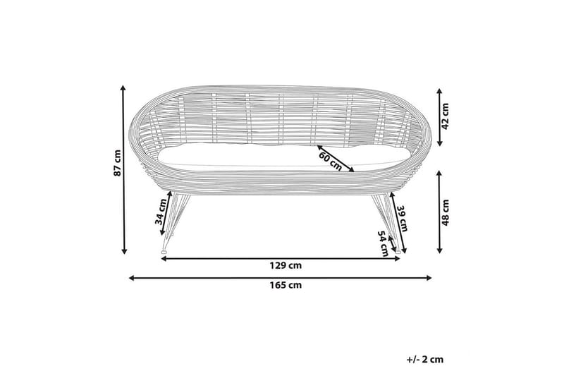 2-sitssoffa Maratea - Utemöbler & utemiljö - Utesoffa - Trädgårdssoffa
