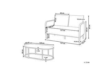 2-sitssoffa Montefalco - Utemöbler & utemiljö - Utegrupp - Cafegrupp & cafeset