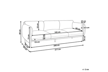 3-sitssoffa Esperia - Utemöbler & utemiljö - Utesoffa - Trädgårdssoffa
