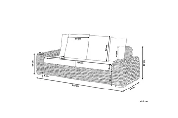 3-sitssoffa Forli - Utemöbler & utemiljö - Utesoffa - Trädgårdssoffa