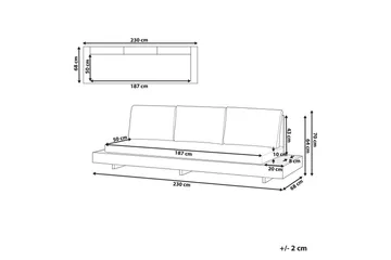3-sitssoffa Marettimo - Utemöbler & utemiljö - Utesoffa - Trädgårdssoffa