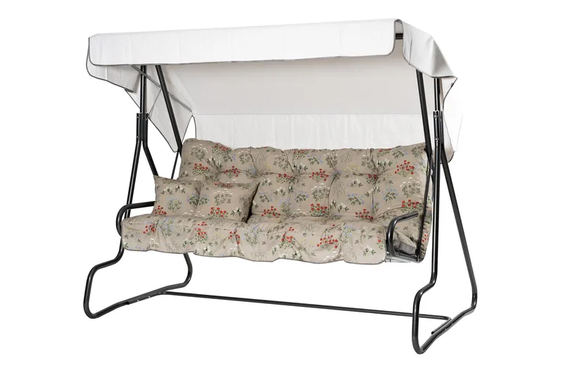 Adhira Komplett Hammock 196 cm, Grå/Blommig