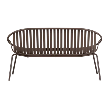 Bänk Bruce 134 cm Utomhus - Lila/Brun - Utemöbler & utemiljö - Utesoffa - Trädgårdsbänk & utebänk