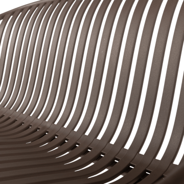 Bänk Bruce 134 cm Utomhus - Lila/Brun - Utemöbler & utemiljö - Utesoffa - Trädgårdsbänk & utebänk