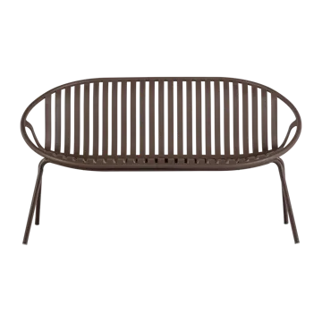 Bänk Bruce 134 cm Utomhus - Lila/Brun - Utemöbler & utemiljö - Utesoffa - Trädgårdsbänk & utebänk