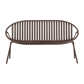 Bänk Bruce 134 cm Utomhus - Lila/Brun - Utemöbler & utemiljö - Utesoffa - Trädgårdsbänk & utebänk