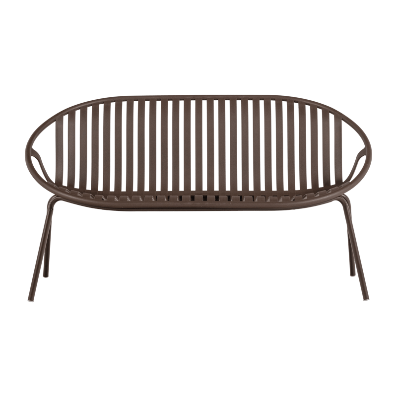 Bänk Bruce 134 cm Utomhus - Lila/Brun - Utemöbler & utemiljö - Utesoffa - Trädgårdsbänk & utebänk