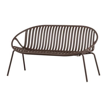 Bänk Bruce 134 cm Utomhus - Lila/Brun - Utemöbler & utemiljö - Utesoffa - Trädgårdsbänk & utebänk