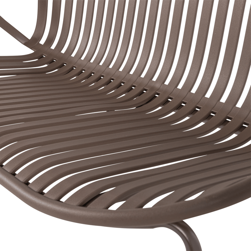 Bänk Bruce 134 cm Utomhus - Lila/Brun - Utemöbler & utemiljö - Utesoffa - Trädgårdsbänk & utebänk