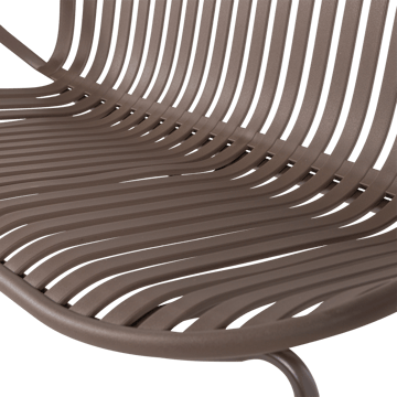 Bänk Bruce 134 cm Utomhus - Lila/Brun - Utemöbler & utemiljö - Utesoffa - Trädgårdsbänk & utebänk