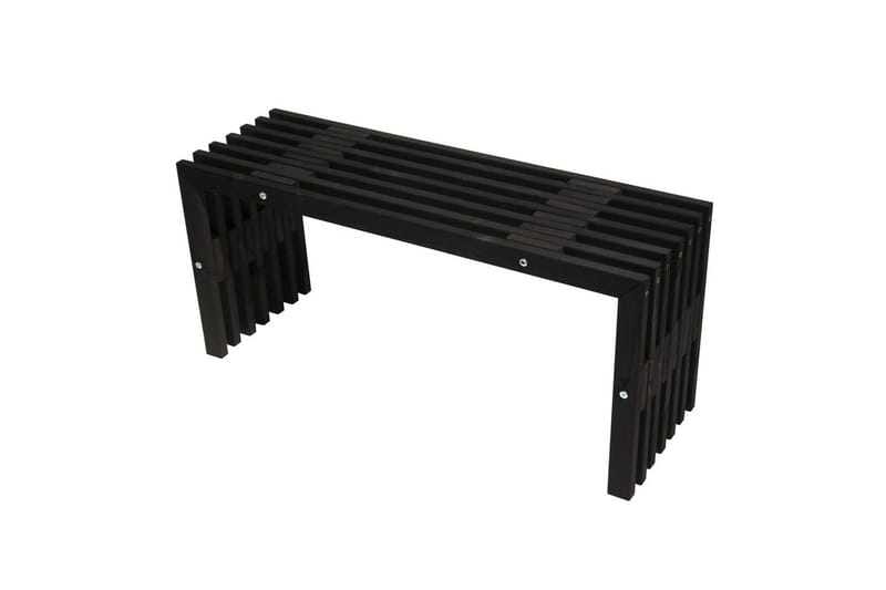 Bänk Utomhus EcoFurn 100 cm Furu svart oljad, Furu svart oljad