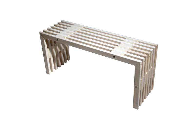 Bänk Utomhus EcoFurn 100 cm Furu vit oljad, Furu vit oljad