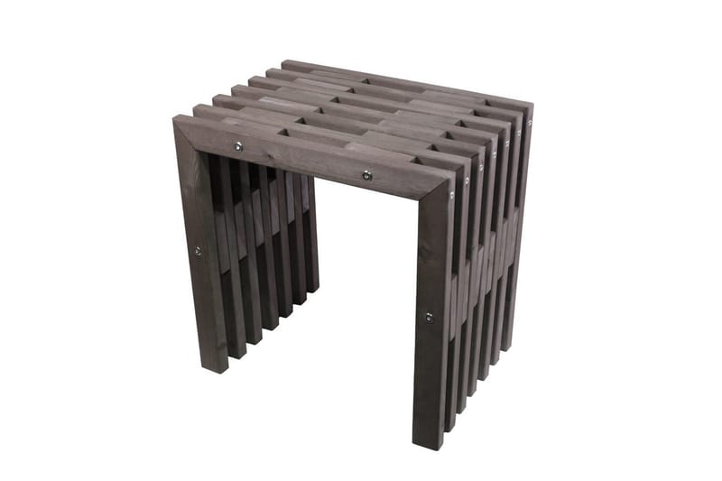 Bänk Utomhus EcoFurn 45 cm Furu grå oljad - Furu grå oljad - Utemöbler & utemiljö - Utesoffa - Trädgårdsbänk & utebänk