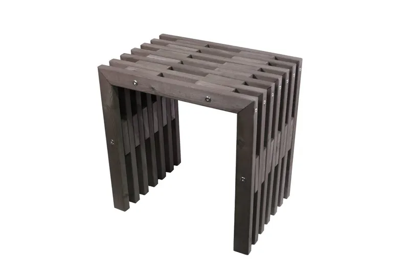 Bänk Utomhus EcoFurn 45 cm Furu grå oljad, Furu grå oljad