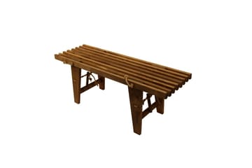 Bänk Utomhus EcoFurn Ecobench 120 cm Ask Brun Oljad