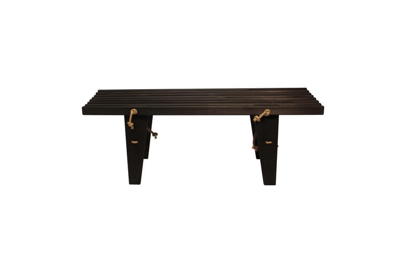 Bänk Utomhus EcoFurn Ecobench 120 cm Furu Svart Oljad - Furu Svart Oljad - Utemöbler & utemiljö - Utesoffa - Trädgårdsbänk & utebänk
