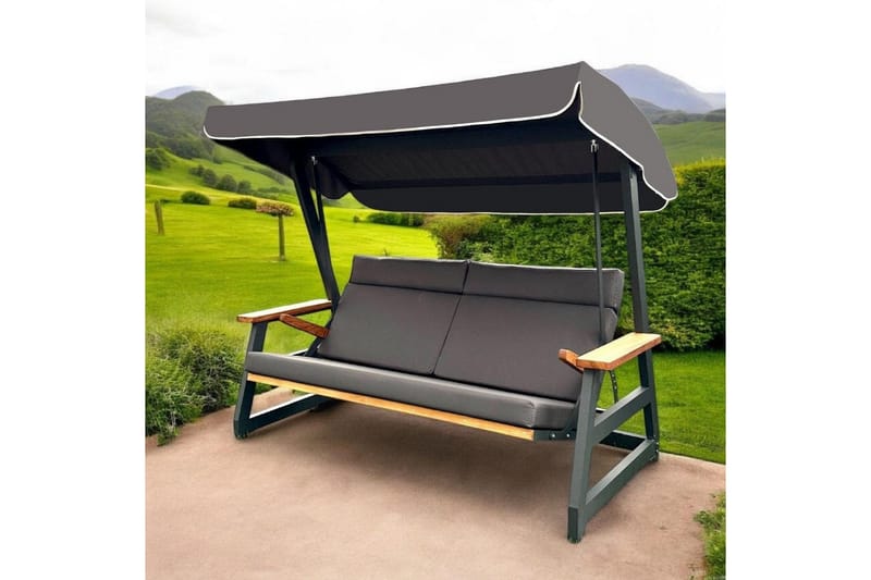 Berriaren Hängsoffa Utomhus 3-sits - Natur/Antracit - Utemöbler & utemiljö - Utesoffa - Hängsoffa