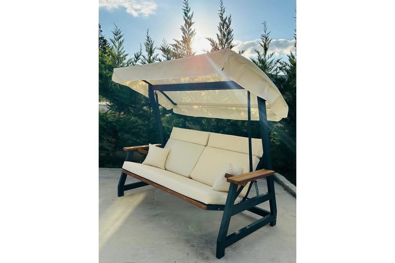 Berriaren Hängsoffa Utomhus 3-sits - Natur/Offwhite - Utemöbler & utemiljö - Utesoffa - Hängsoffa