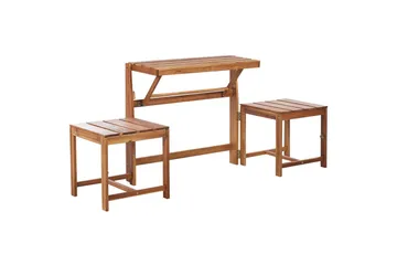 Caféset med konvertibel trädgårdsbänk Tuenno - Utemöbler & utemiljö - Utesoffa - Trädgårdsbänk & utebänk