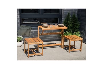 Caféset med konvertibel trädgårdsbänk Tuenno - Utemöbler & utemiljö - Utesoffa - Trädgårdsbänk & utebänk