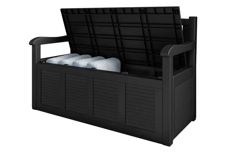 Cliffwyn Utebänk med förvaring - Grå - Utemöbler & utemiljö - Utesoffa - Trädgårdsbänk & utebänk