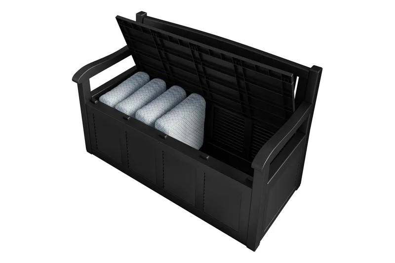 Cliffwyn Utebänk med förvaring - Grå - Utemöbler & utemiljö - Utesoffa - Trädgårdsbänk & utebänk