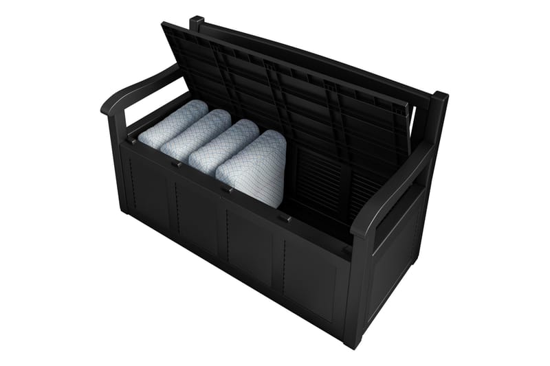 Cliffwyn Utebänk med förvaring - Grå - Utemöbler & utemiljö - Utesoffa - Trädgårdsbänk & utebänk