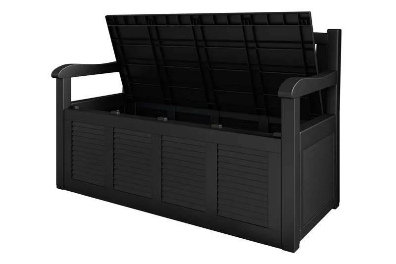 Cliffwyn Utebänk med förvaring - Grå - Utemöbler & utemiljö - Utesoffa - Trädgårdsbänk & utebänk