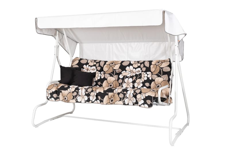 De Luxe Komplett Hammock 196 cm - Vit/Blommig - Utemöbler & utemiljö - Utesoffa - Hammock