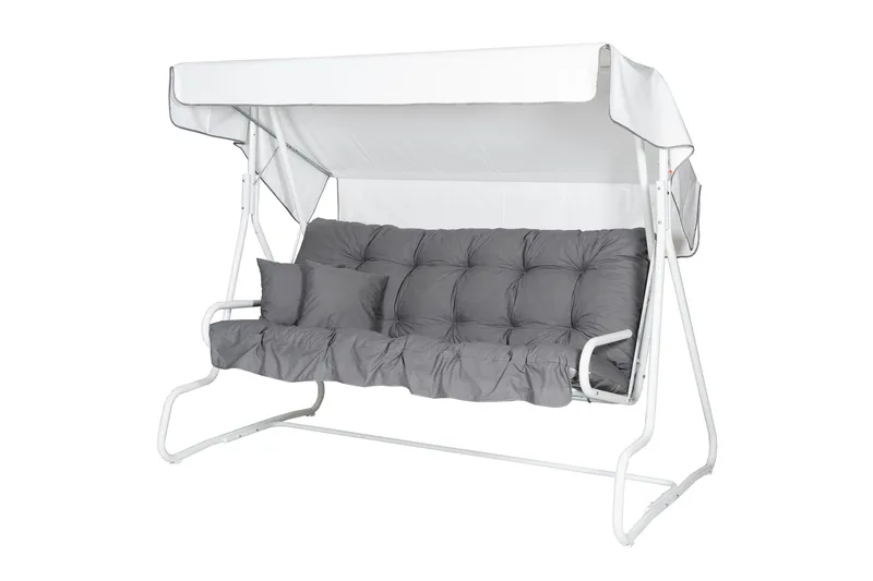 De Luxe Komplett Hammock 196 cm, Vit/Grå