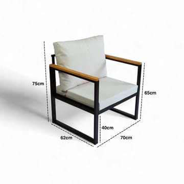 Feylan Trädgårdssoffa 70 cm - Beige - Utemöbler & utemiljö - Utesoffa - Trädgårdssoffa