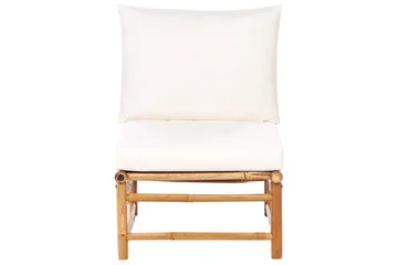 Hörnsoffa Cerreto Vit/ljust trä, 4-Sits - Vit/ljust trä, 4-Sits - Utemöbler & utemiljö - Loungemöbler - Loungeset & loungegrupp