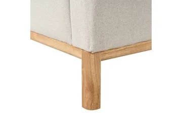 Hörnsoffa Sosjo Beige, ljust trä, Högervänd - Beige, ljust trä, Högervänd - Utemöbler & utemiljö - Utesoffa - Trädgårdssoffa