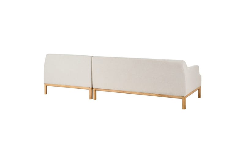 Hörnsoffa Sosjo Beige, ljust trä, Vänstervänd - Beige, ljust trä, Vänstervänd - Möbler - Soffa - Hörnsoffa - Hörnsoffa med divan