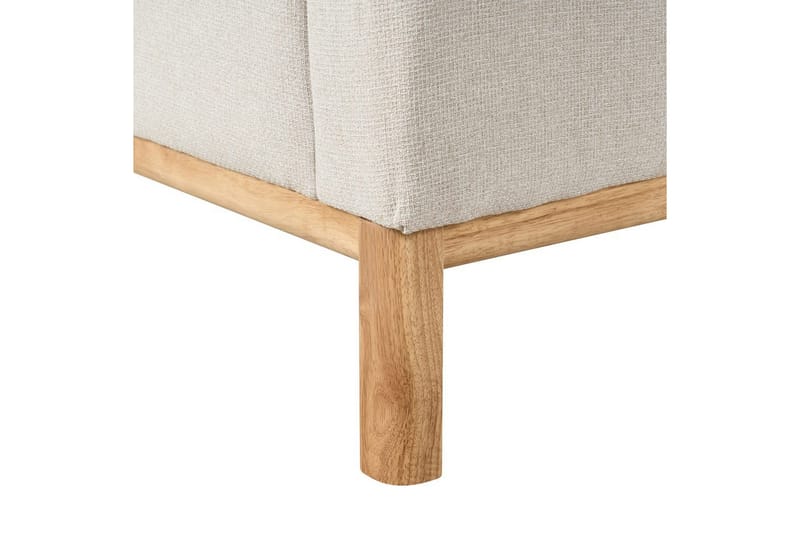 Hörnsoffa Sosjo Beige, ljust trä, Vänstervänd - Beige, ljust trä, Vänstervänd - Möbler - Soffa - Hörnsoffa - Hörnsoffa med divan