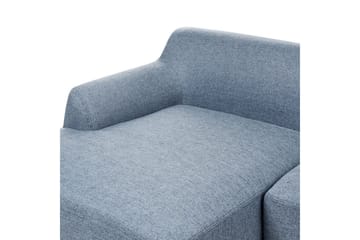 Hörnsoffa Sosjo Blått, ljust trä, Högervänd - Blått, ljust trä, Högervänd - Utemöbler & utemiljö - Utesoffa - Trädgårdssoffa